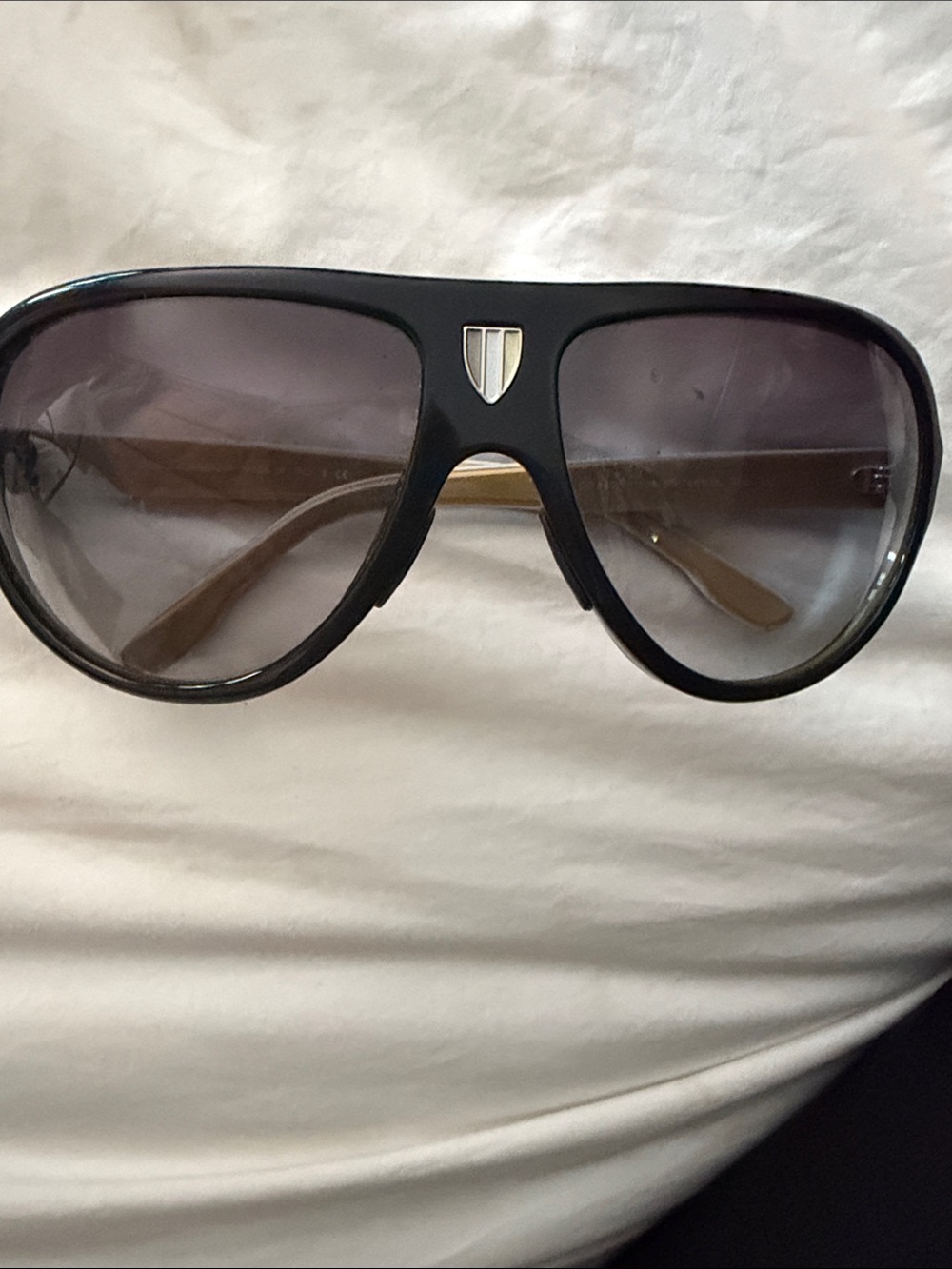 Dolce & Gabbana Black Sunglasses with Gradient Gray Lenses